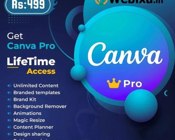 Canva Pro lifetime subscription, combined with the use of Canva templates